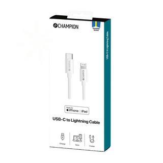 Champion  USB-C-auf-Lightning-Kabel, 1 m, Weiß 