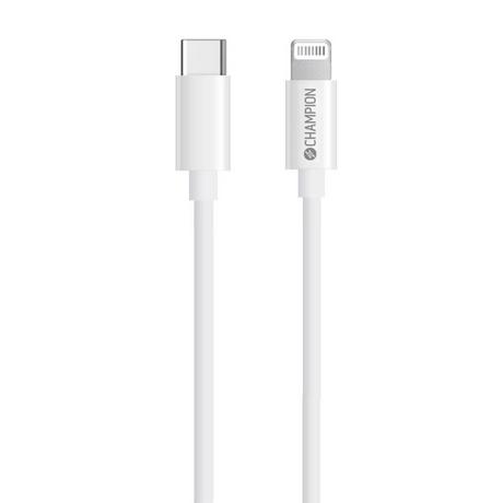 Champion  USB-C-auf-Lightning-Kabel, 1 m, Weiß 