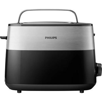 Philips Daily Collection HD251690 Toaster – 2 Scheiben, breite Toastkammer, Metall
