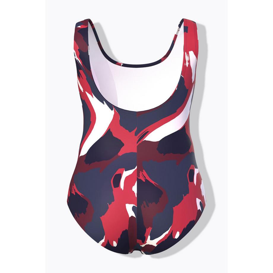 Ulla Popken Costume da bagno Fantasia Macchiette Scollo Rotondo  