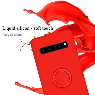 Cadorabo  Hülle für Samsung Galaxy S10 5G TPU Silikon mit Ring Liquid 