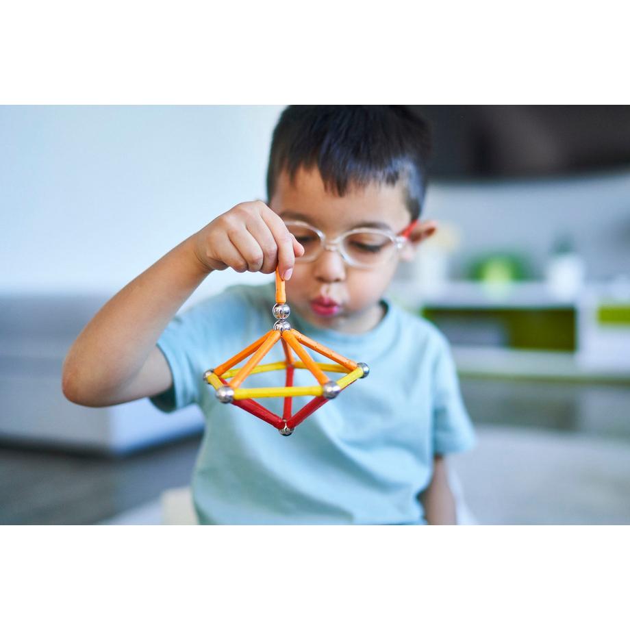 Geomag  Classic 42 Teile Magnetisches Konstruktionsspielzeug für Kinder Line Lernspiel aus 100% Recyclingkunststoff 