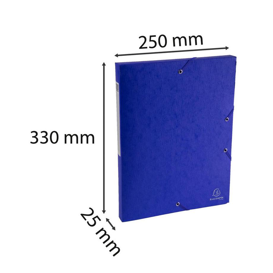 Exacompta Boite de classement Exabox Dos 25mm Carte lustrée Scotten - A4 - x 10  
