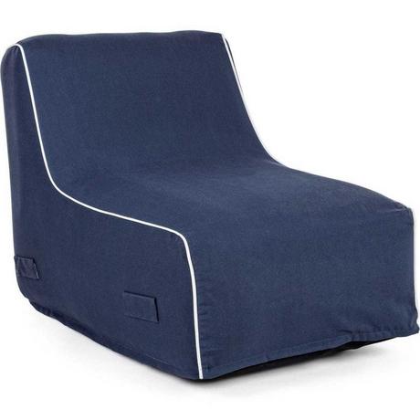 mutoni Chaise longue de jardin Rihanna gonflable bleu  