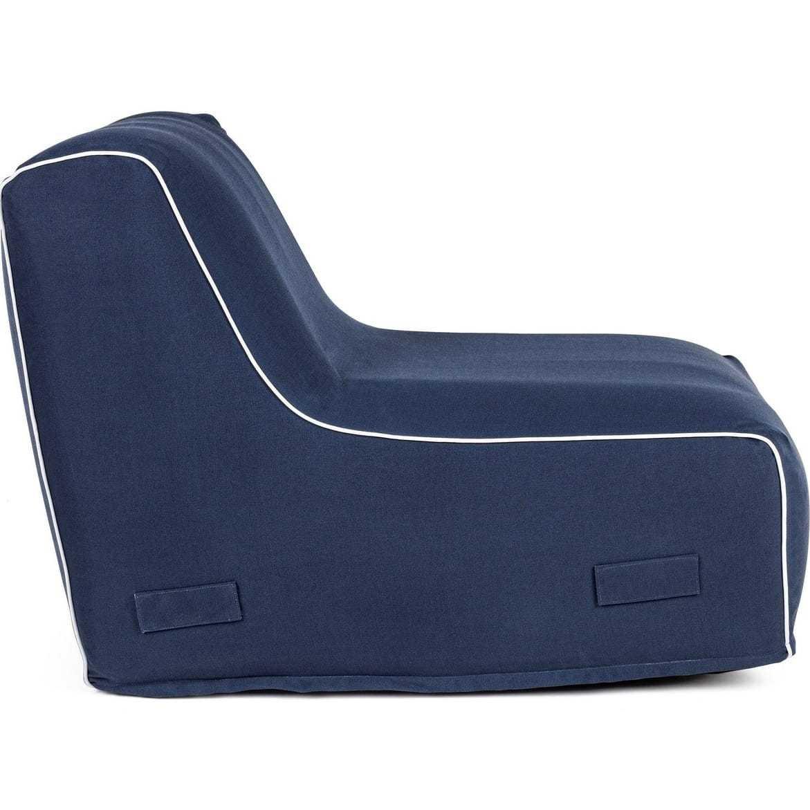 mutoni Chaise longue da giardino gonfiabile Rihanna blu  