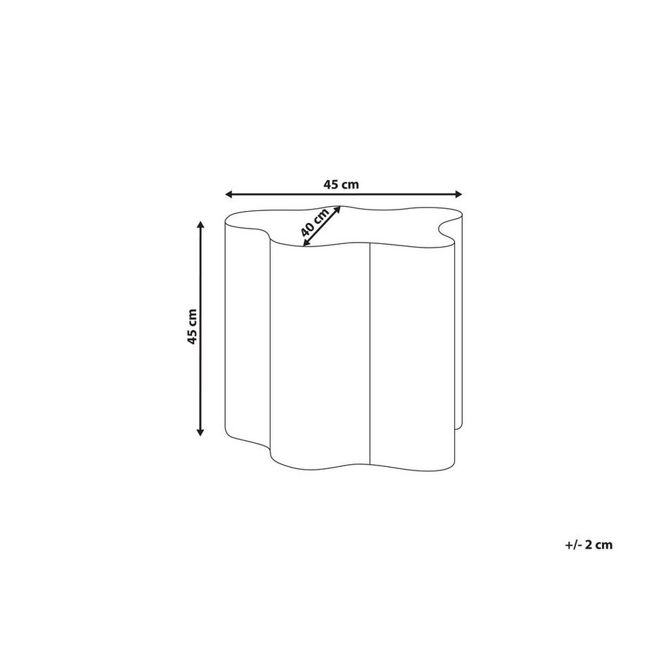 Beliani Tavolino en Fibra a media densità (MDF) Minimalista SAKAMI  