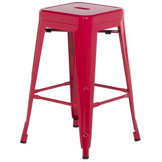 Beliani Set di 2 sgabelli da bar en Acciaio Industriale CABRILLO  