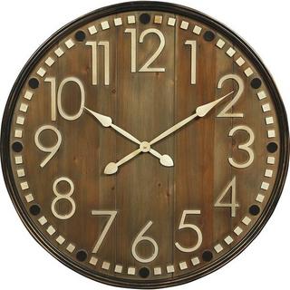 mutoni Horloge murale en bois chiffres arabes  