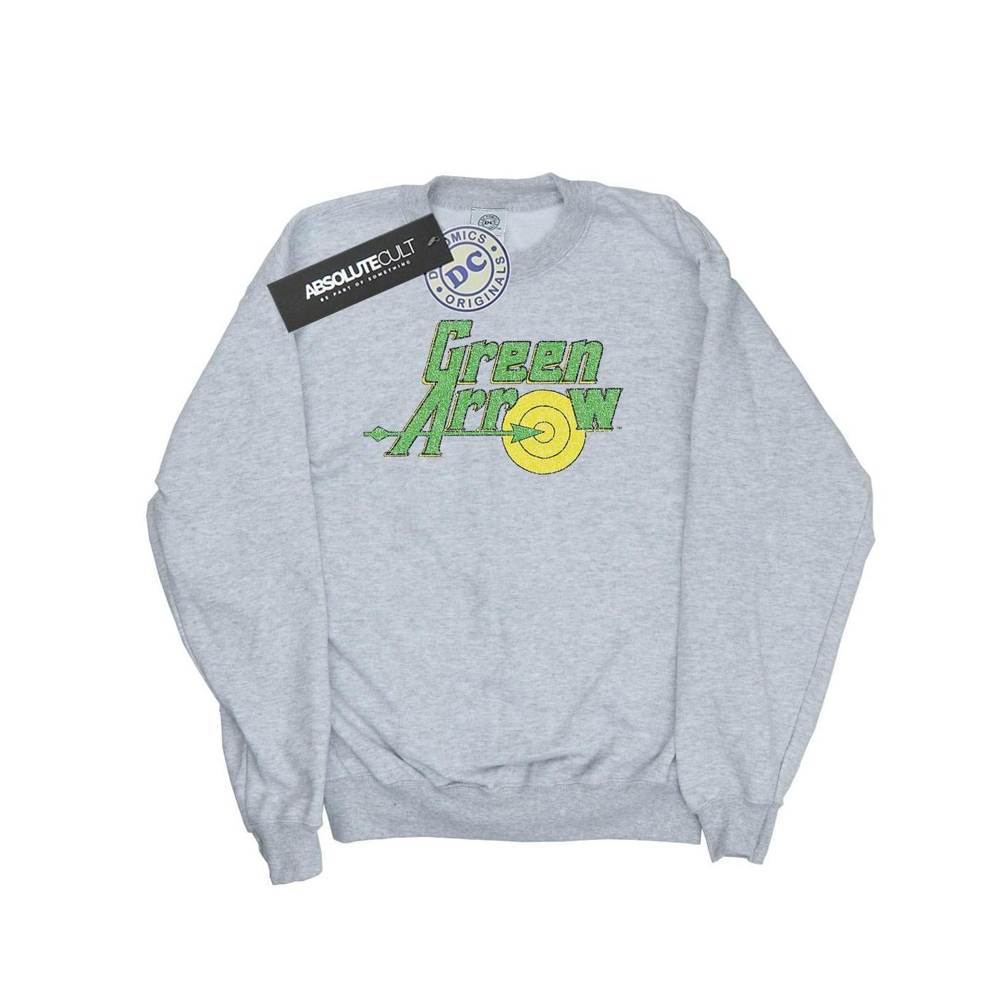 DC COMICS  Green Arrow Crackle Logo Sweatshirt 