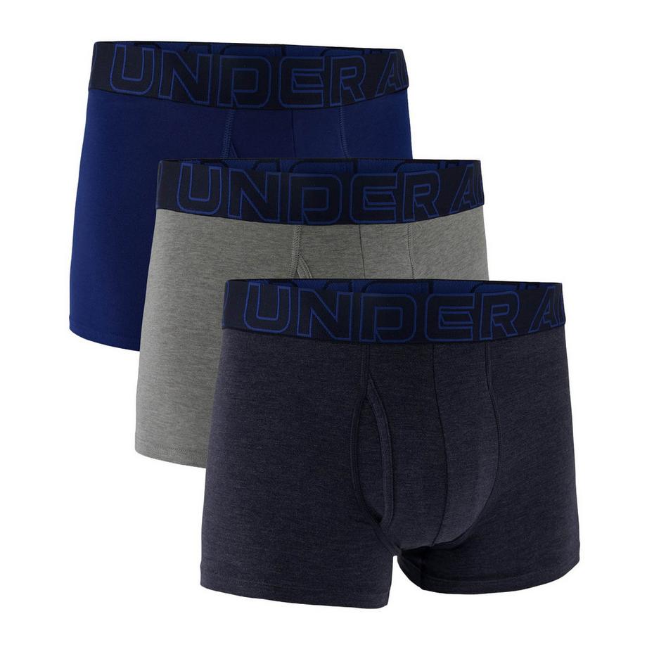 Boxershort  3er Pack Figurbetont-UA PERFORMANCE COTTON - SOLID 3 IN 3PK