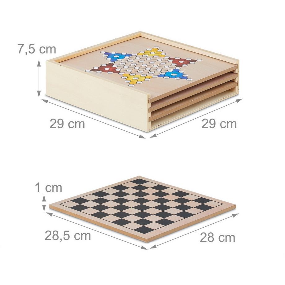 Northix  Coffret de 7 jeux de société classiques 