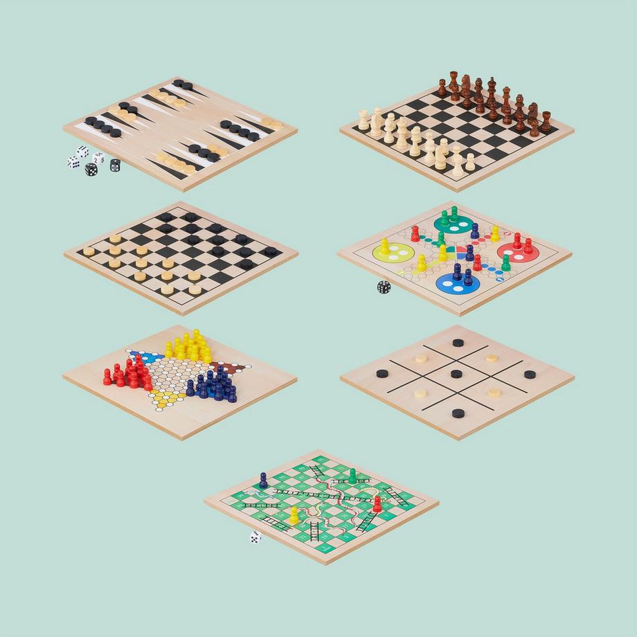 Northix  Coffret de 7 jeux de société classiques 
