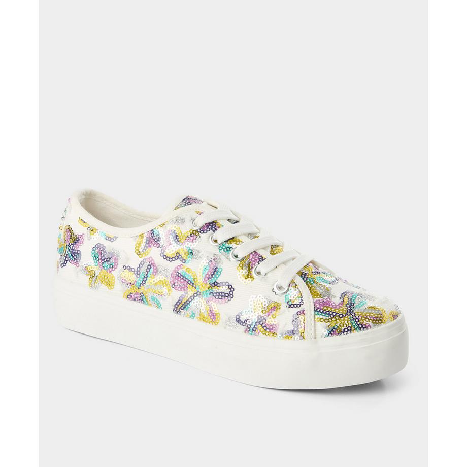 Joe Browns Canvas Schuhe mit Paillettenverzierung  