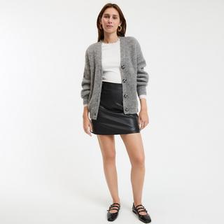 La Redoute Collections Geknöpfte Strickjacke V-Ausschnitt  