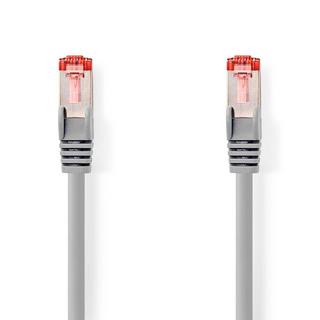 Nedis  Câble réseau CAT6 | RJ45 mâle | RJ45 mâle | S/FTP | 10.0 m | Rond | LSZH | Gris | Label 