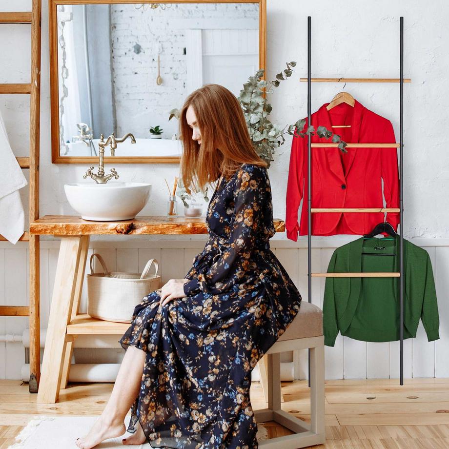 Northio  Handtuchleiter Holz & Metall 