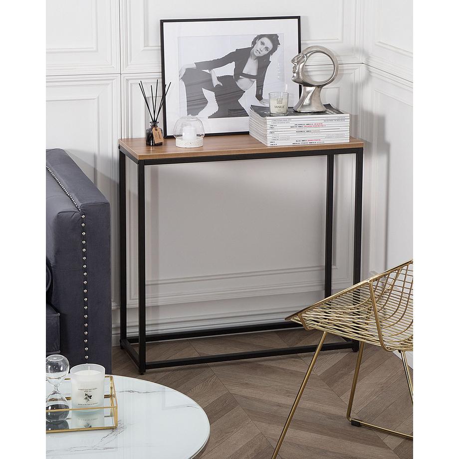 Beliani Konsolentisch aus MDF-Platte Industriell DELANO  