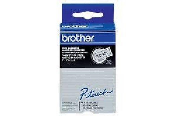 brother  Cassetta nastro Brother TC TC-101 Colore Nastro: Trasparente Colore carattere:Nero 12 mm 7.7 m 