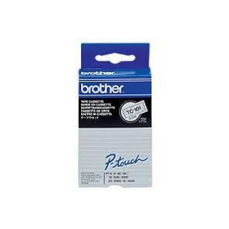 brother  Cassetta nastro Brother TC TC-101 Colore Nastro: Trasparente Colore carattere:Nero 12 mm 7.7 m 