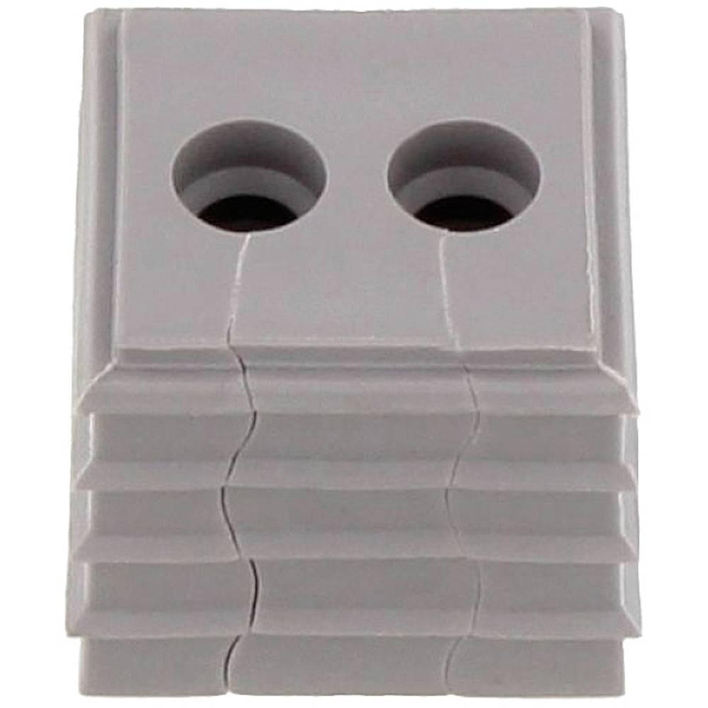 CONTA-CLIP  KDS-DE 2X5-6 GR Dichtelement Thermoplastisches Elastomer Grau 10 St. 