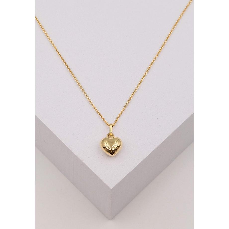 MUAU Schmuck  Pendentif coeur or jaune 750, 15x10mm 