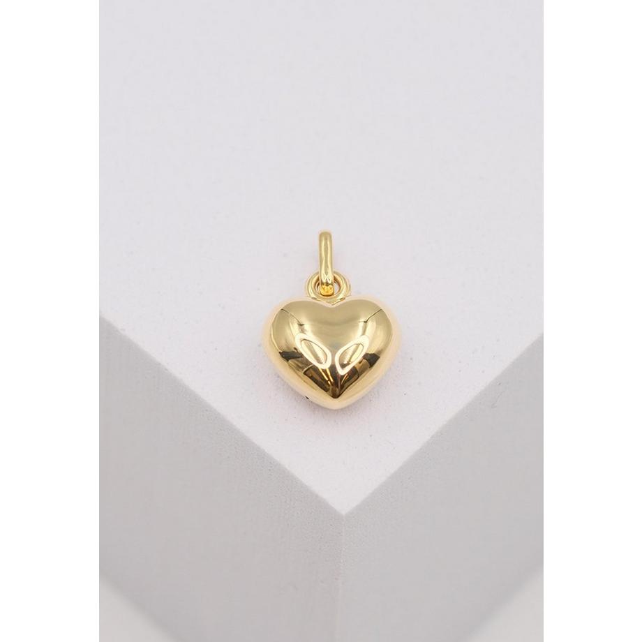 MUAU Schmuck  Pendentif coeur or jaune 750, 15x10mm 