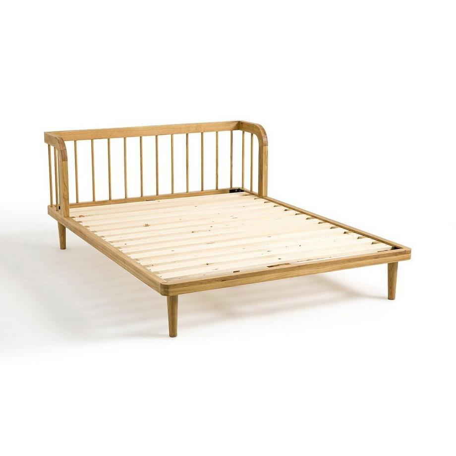 La Redoute Intérieurs Lit en chêne massif avec sommier  