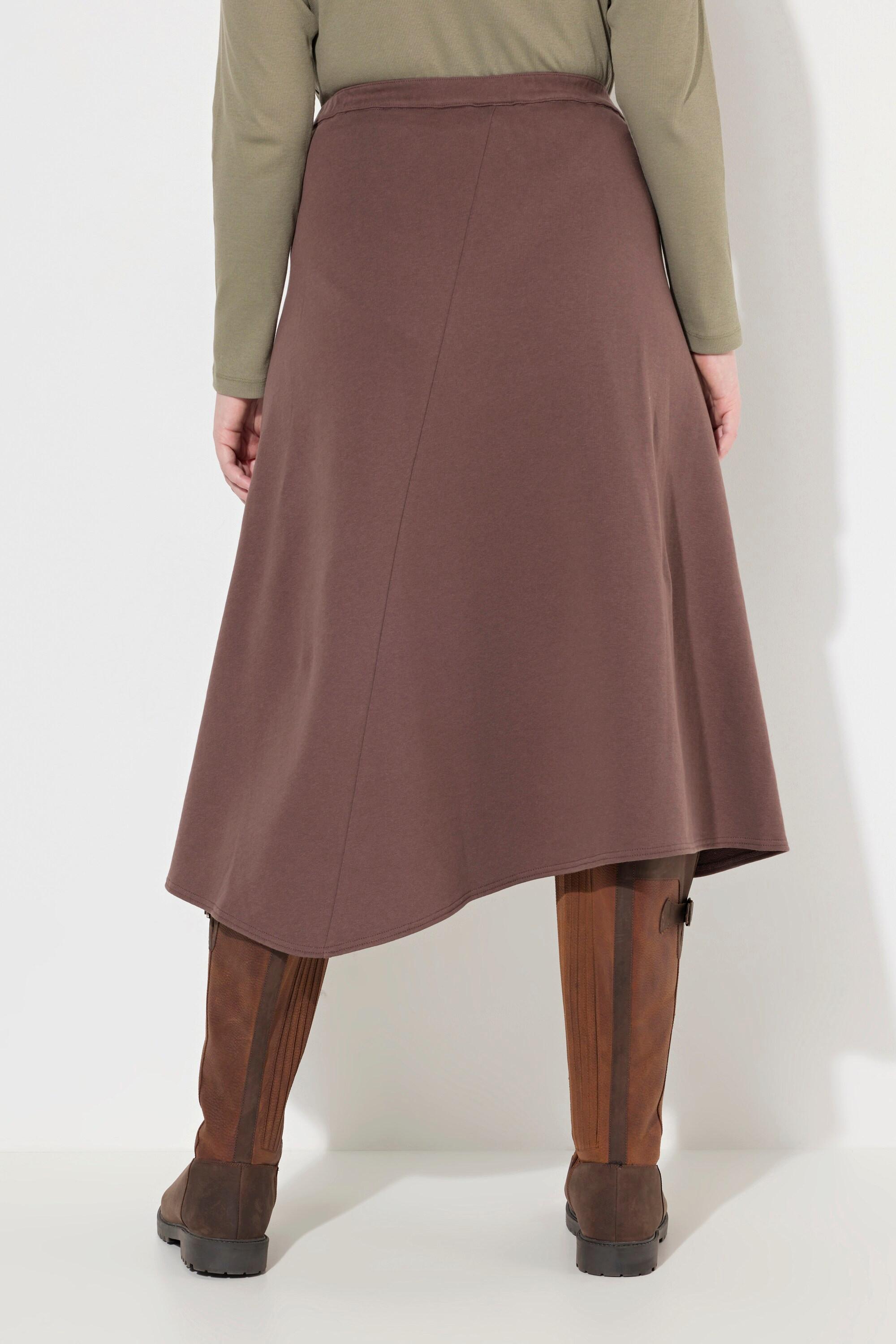 Ulla Popken Sweatrock Wickelrock mit Taschen  