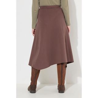 Ulla Popken Sweatrock Wickelrock mit Taschen  