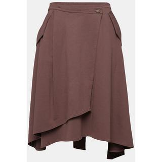 Ulla Popken Sweatrock Wickelrock mit Taschen  