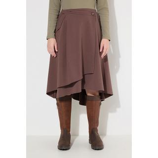 Ulla Popken Sweatrock Wickelrock mit Taschen  