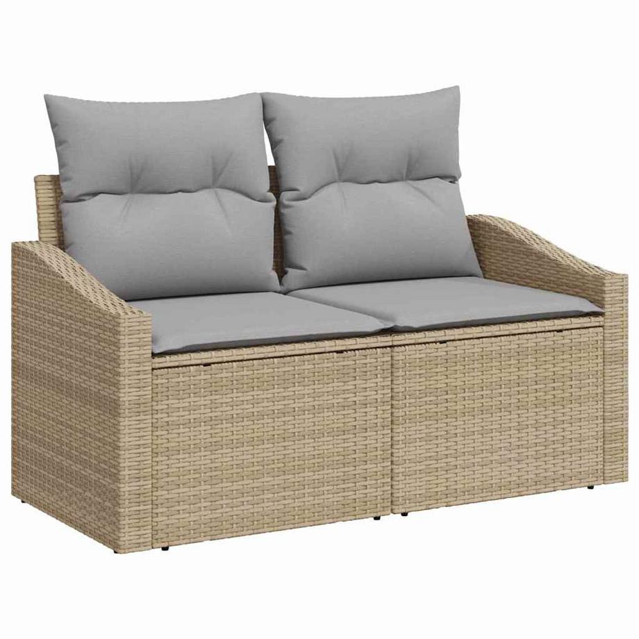 VidaXL Ensemble de canapés d'extérieur poly rattan  