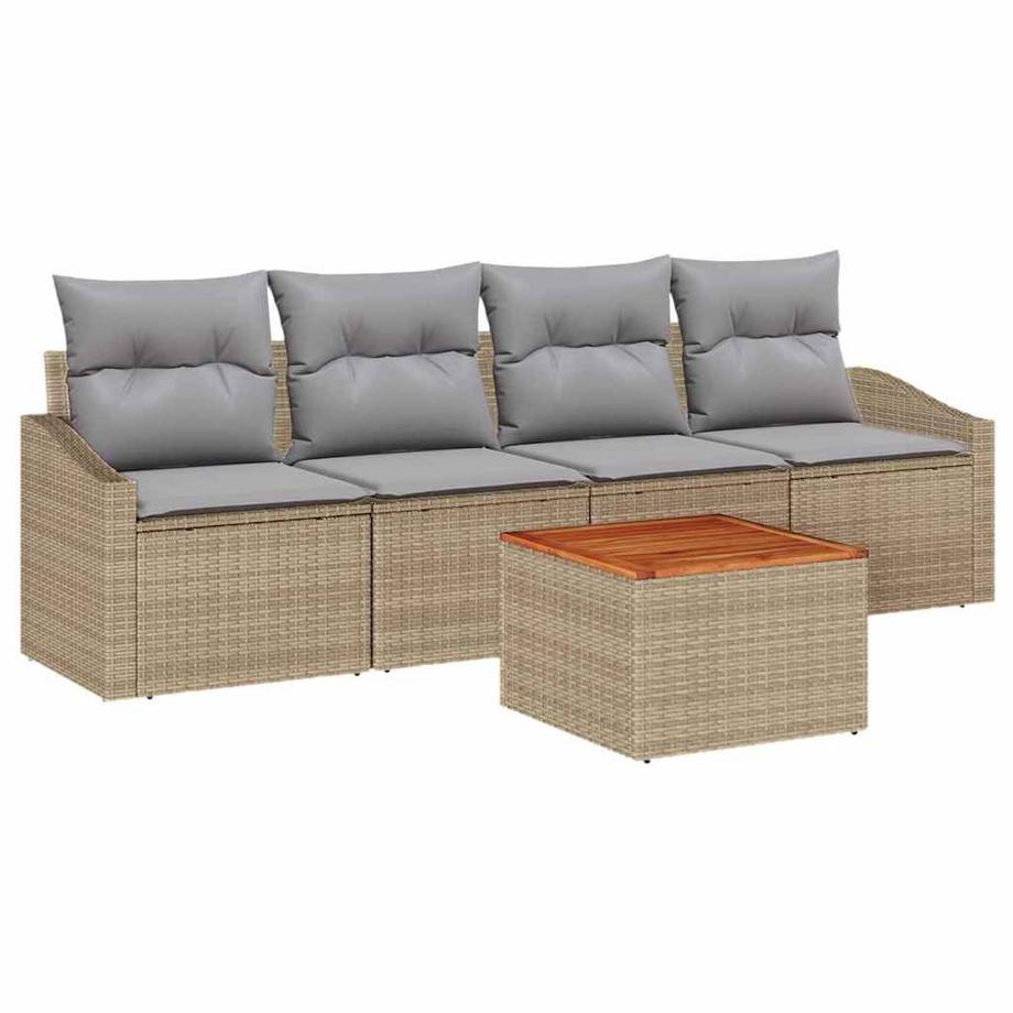 Ensemble de canapés d'extérieur poly rattan