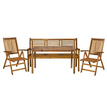 Dinette da giardino acacia 135x80 (4 pezzi)