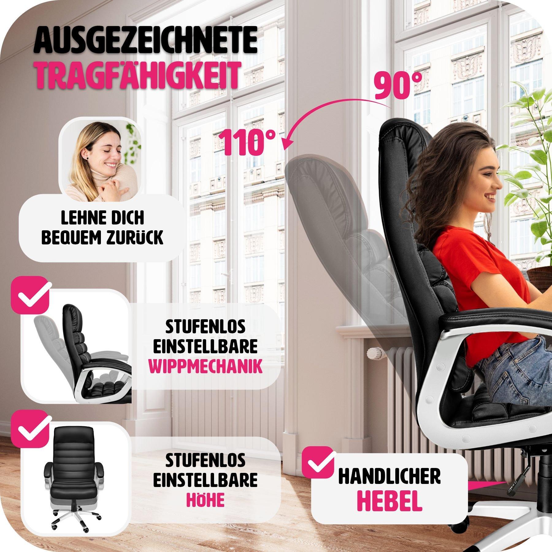 Tectake Sedia da ufficio Paul  