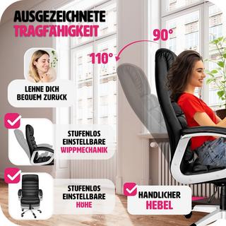 Tectake Sedia da ufficio Paul  