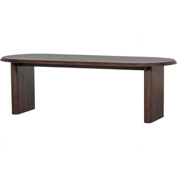 Esstisch Ellips Mangoholz walnut 240x90