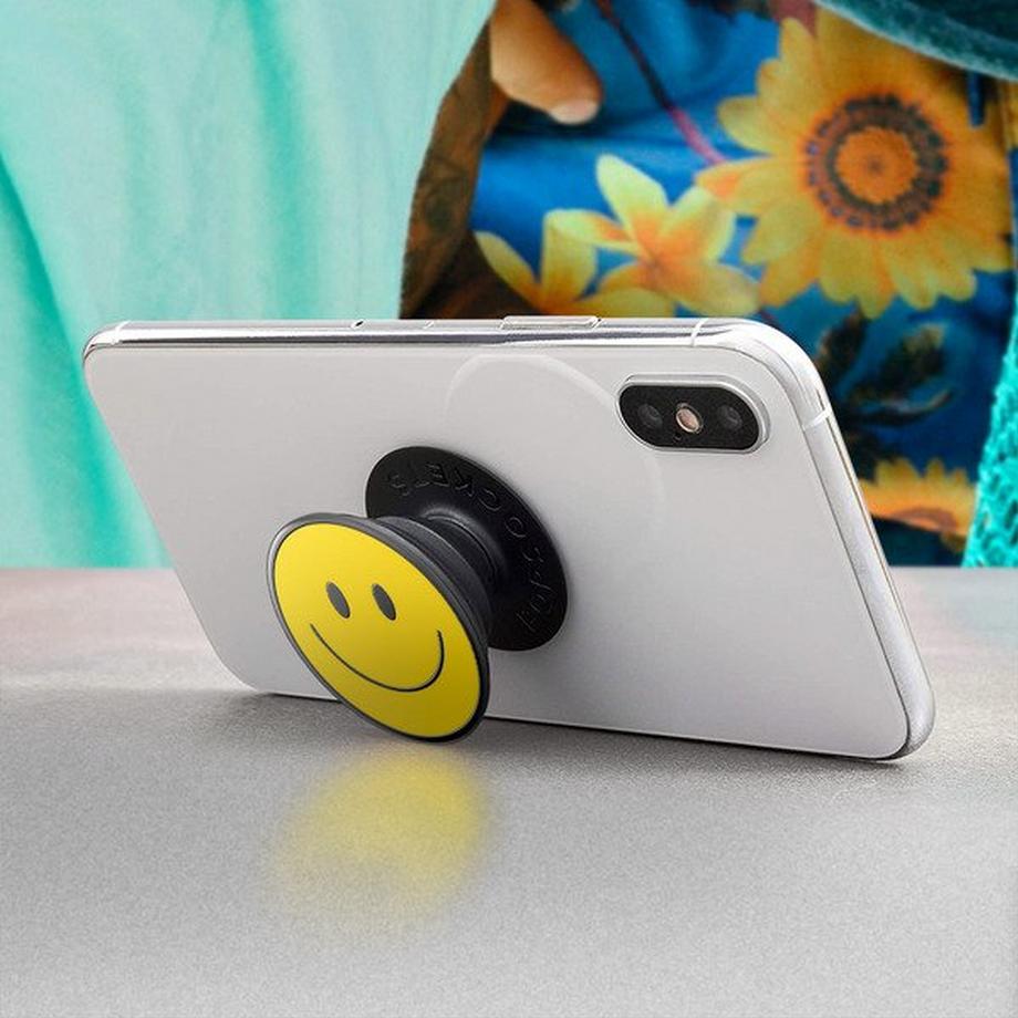 POPSOCKETS  Enamel Be Happy PopGrip Handy-Griff 