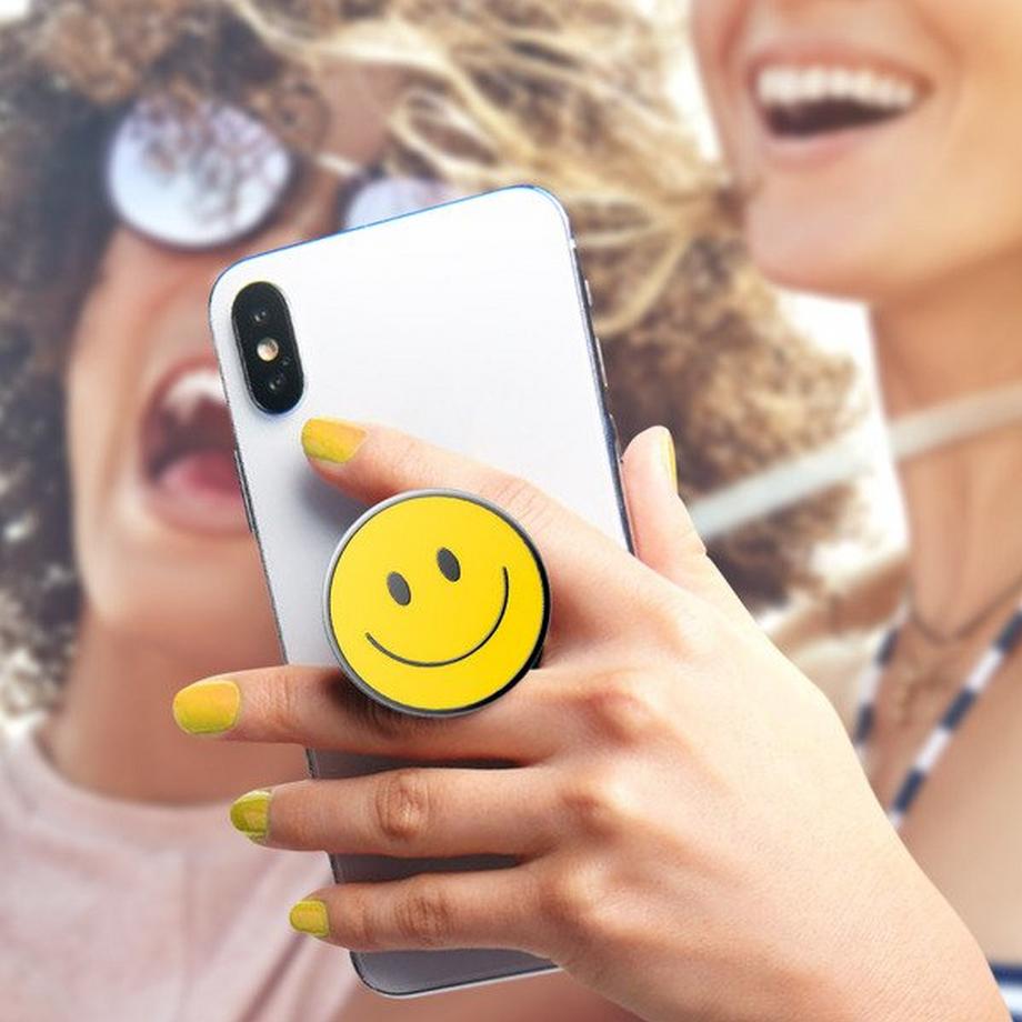 POPSOCKETS  Enamel Be Happy PopGrip Handy-Griff 