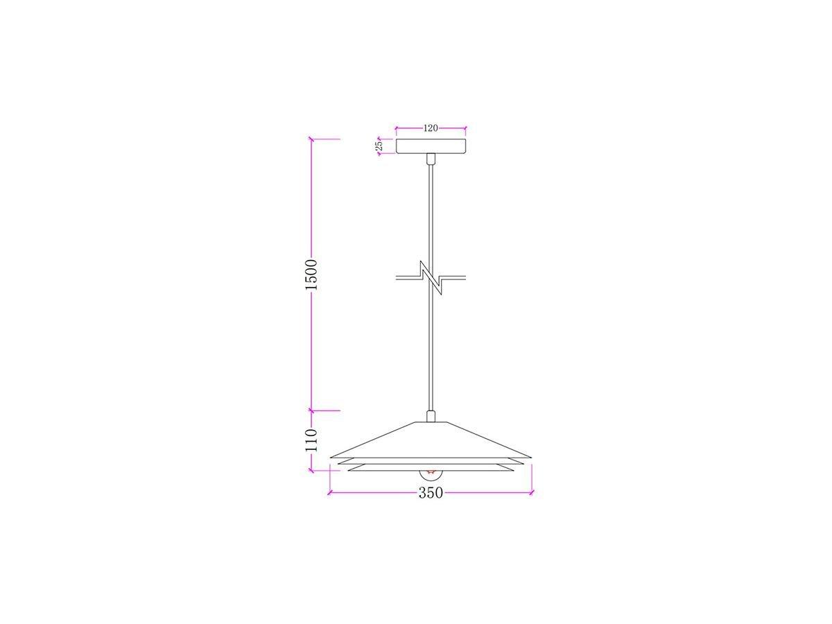 Vente-unique Suspension en métal - D. 35 x H. 161 cm - Vert - KIRUNA  