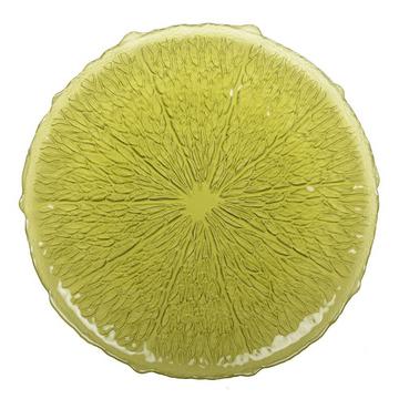 Präsentationsteller Grün 34 cm - Zitrone