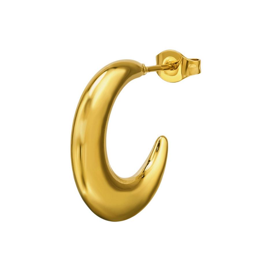 Maxte  Halbe Creolen/Ohrstecker aus Edelstahl 