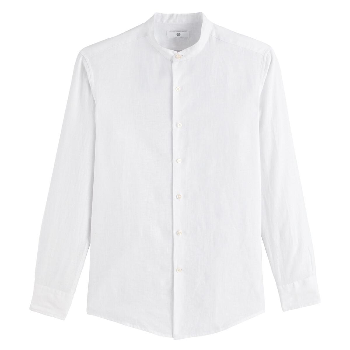 La Redoute Collections Signature Gerades Leinenhemd Stehkragen  