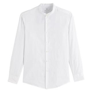 La Redoute Collections Signature Gerades Leinenhemd Stehkragen  