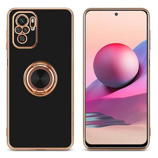 Cadorabo  Housse compatible avec Xiaomi RedMi NOTE 10 4G / RedMi NOTE 11 4G avec anneau - Coque de protection en silicone TPU flexible, avec protection pour appareil photo et support voiture magnétique 