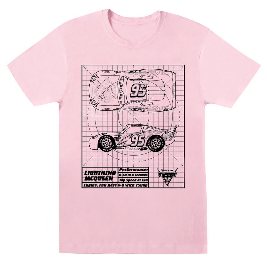 Disney Cars Lightning McQueen T-Shirt Grafica  