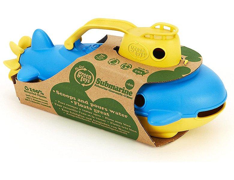 green toys  Green Toys Bateau de plongée avec poignée jaune 