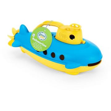 Green Toys Bateau de plongée avec poignée jaune