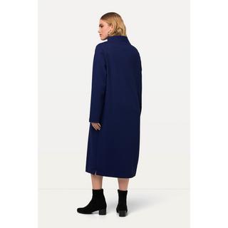 Ulla Popken  Robe en molleton texturé à col montant et manches longues 