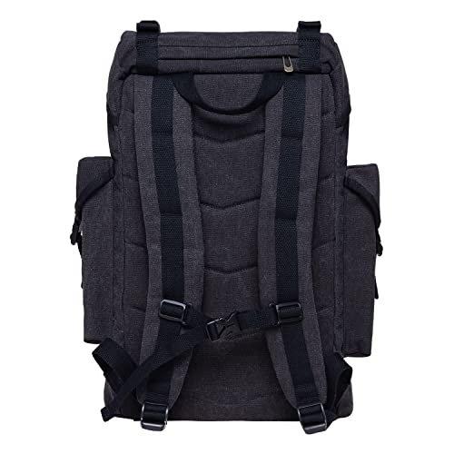 Only-bags.store Leinwand großen Rucksack, Vintage Jagd Rucksack Wandern Rucksack mit 15-Zoll-Laptop-Fach für  